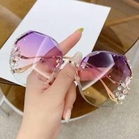 Crystal Stone Premium luxury Sunglasses